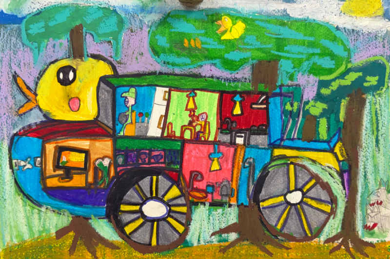 14.創意夢想車，鄭佐崴，繪畫創作