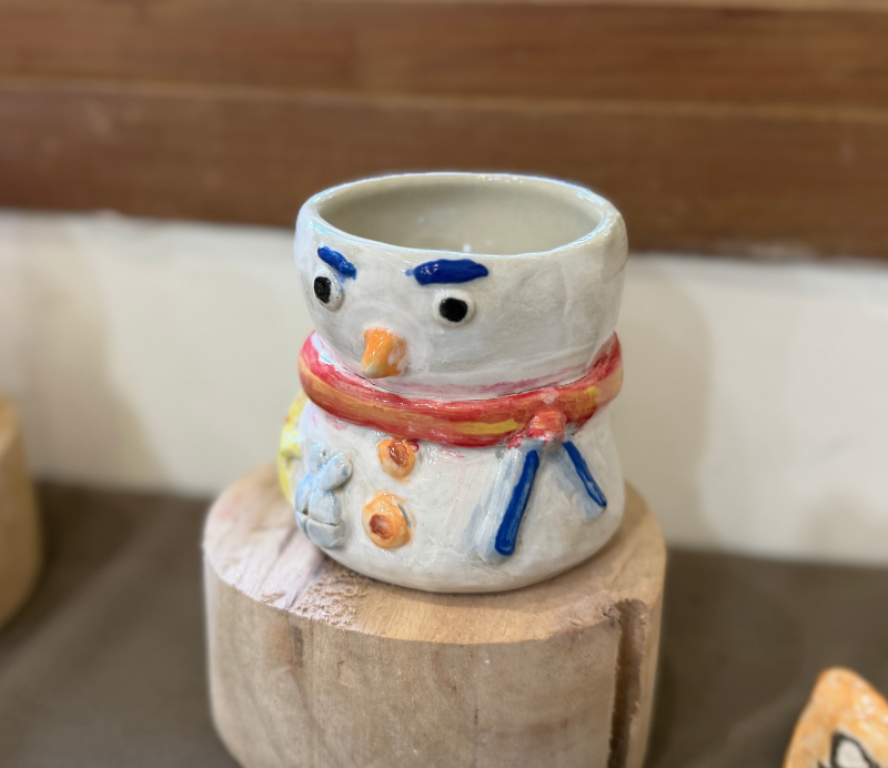 53.可愛雪人杯，潘筱翎，陶藝