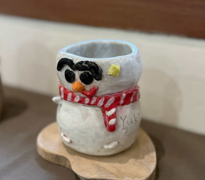 55.可愛雪人杯，蘇于晴，陶藝