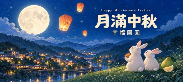 平溪區公所祝您，月滿中秋幸福團圓